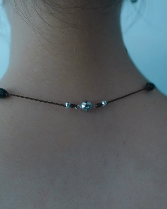ToUJI code necklace (BLACK・BROWN・BLUE)