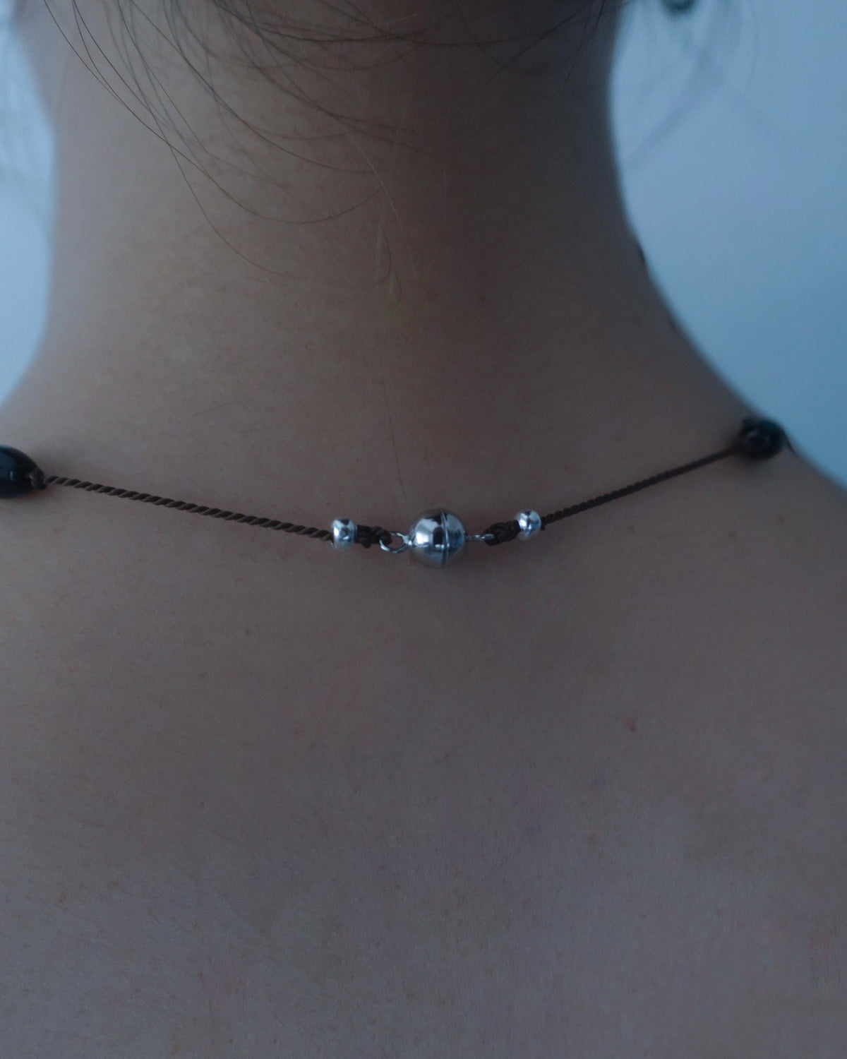 ToUJI code necklace (BROWN)