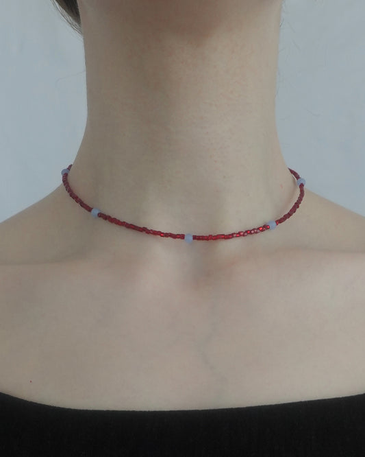 【7/17 Fri.21:00- 予約開始】 ToUJI necklace (RED-b)