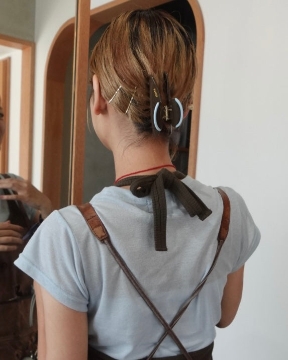 お届け7/23前後【アウトレット品】ToUJI hair clip(BROWN)
