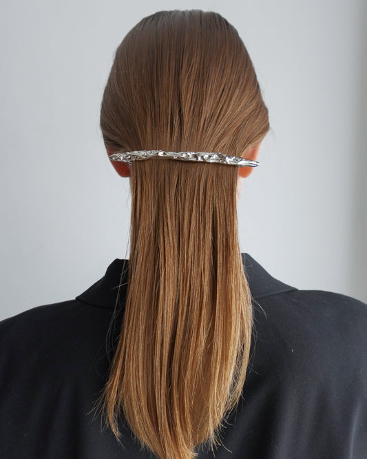 strata barrette(silver)