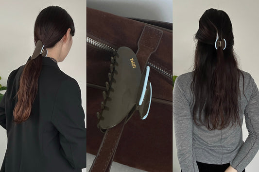 秋服に合わせたい。ToUJI hair clip（BROWN) アレンジ3選