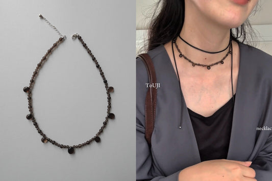 スモーキーブラウンが目を惹く、ToUJI necklace（BROWN)をご紹介