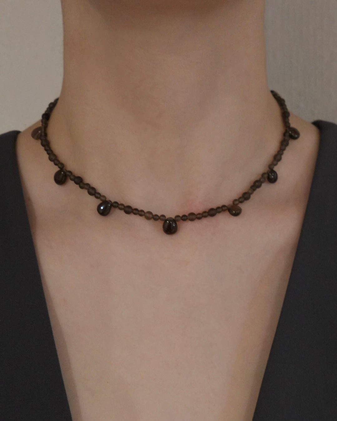 【9/4(fri.)12:00- pre order】ToUJI necklace (BROWN)
