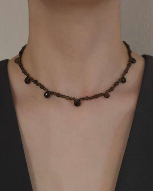 【9/4(fri.)12:00- pre order】ToUJI necklace (BROWN)