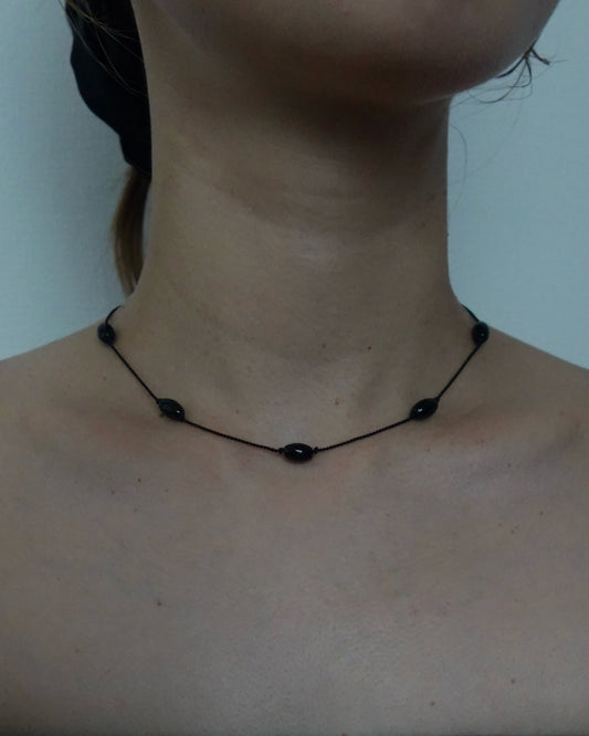 ToUJI code necklace (BLACK)