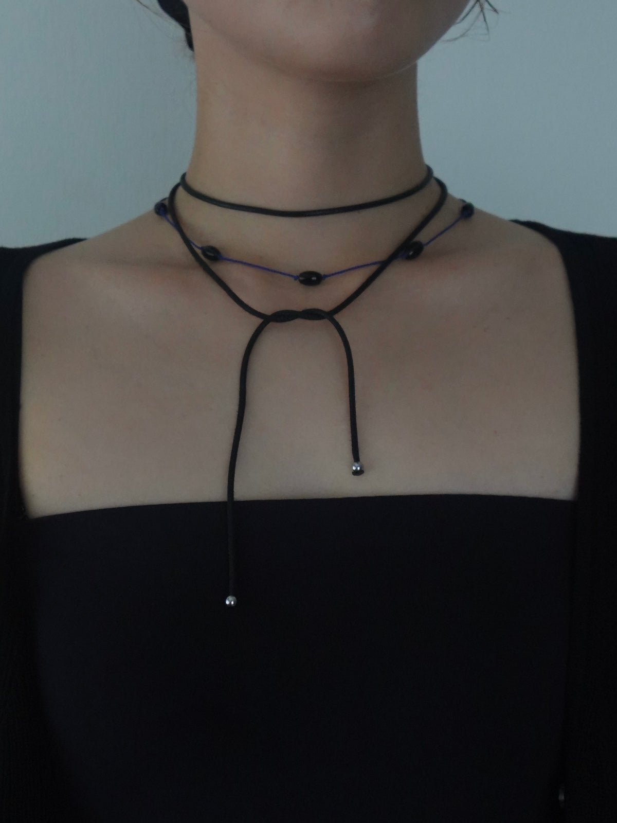 ToUJI code necklace (BLUE)