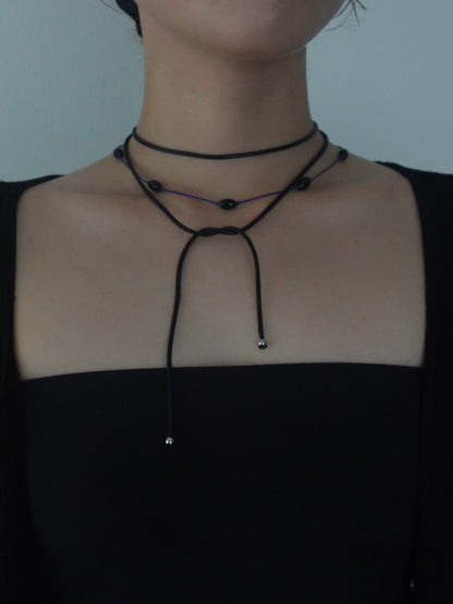 ToUJI code necklace (BLUE)