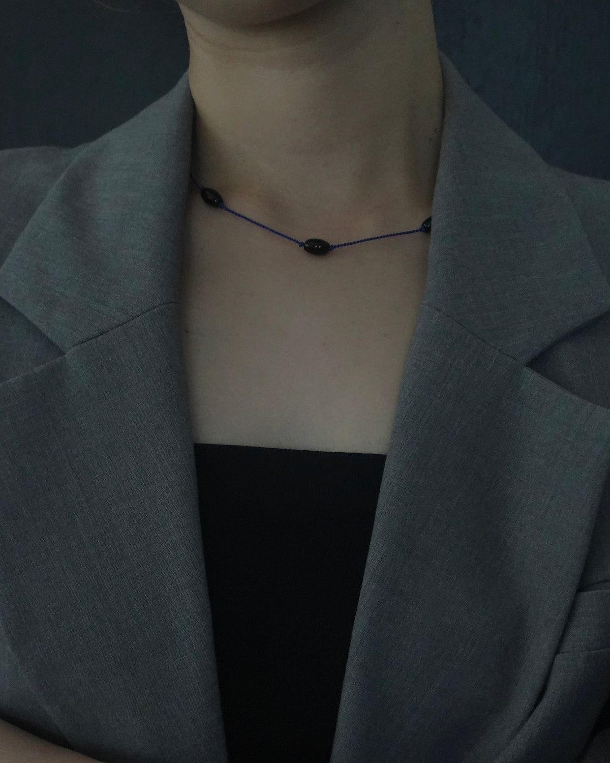 ToUJI code necklace (BLUE)