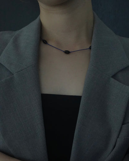 ToUJI code necklace (BLUE)