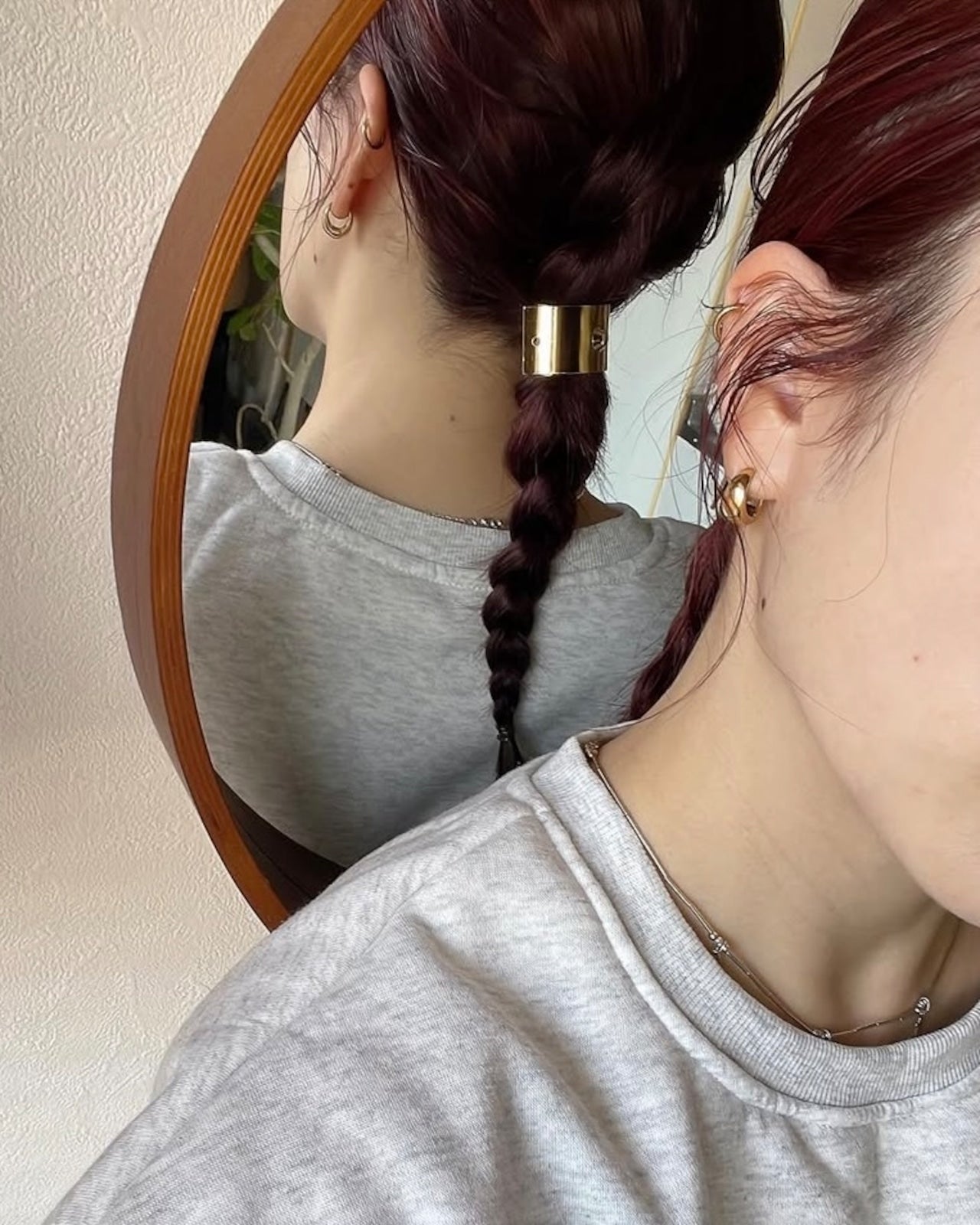 vintage hair cuff  (gold）