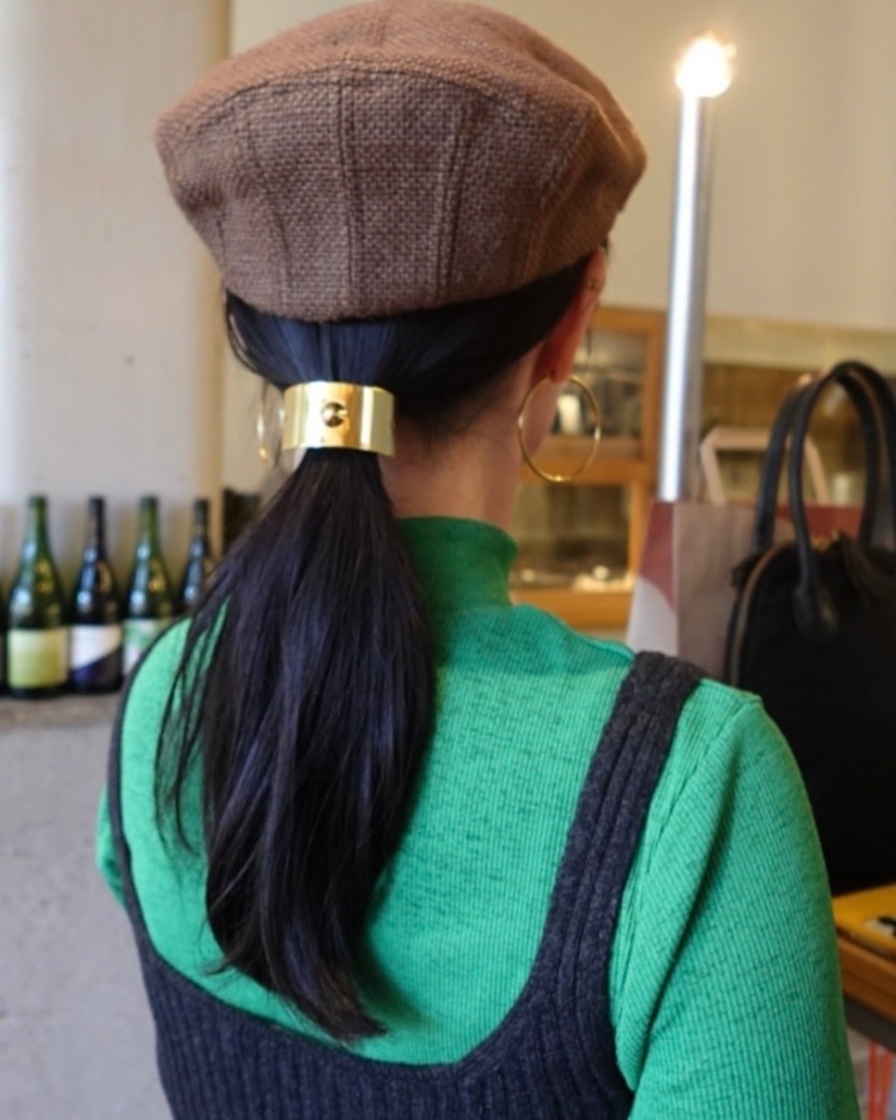 vintage hair cuff  (gold）