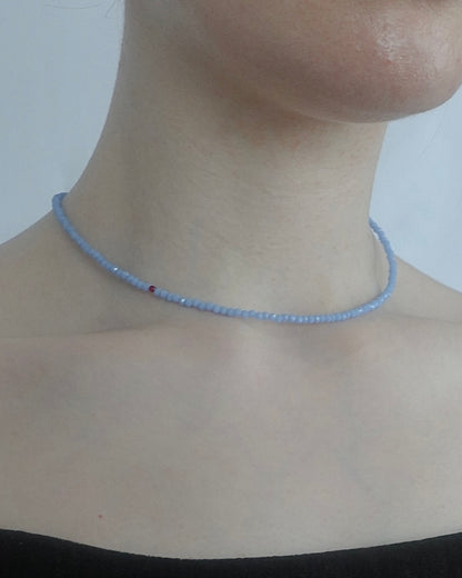 【7/17 Fri.21:00- 予約開始】 ToUJI necklace (White Blue）