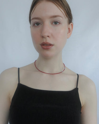 ※完売※【7/17 Fri.21:00- 予約開始】 ToUJI necklace （RED-a)