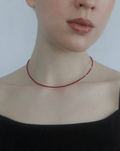※完売※【7/17 Fri.21:00- 予約開始】 ToUJI necklace （RED-a)