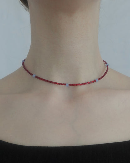 【7/17 Fri.21:00- 予約開始】 ToUJI necklace （RED-b）