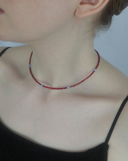 【7/17 Fri.21:00- 予約開始】 ToUJI necklace （RED-b）