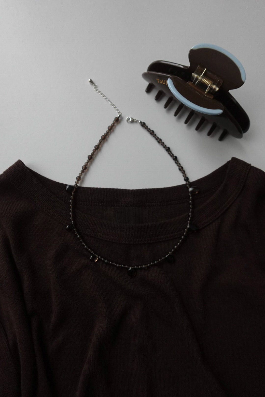 【9/4(fri.)12:00- pre order】ToUJI necklace (BROWN)