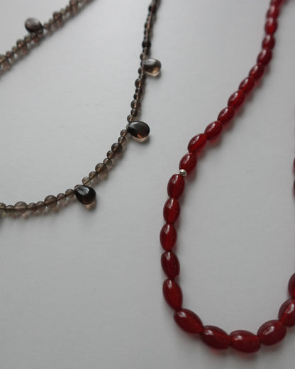 【9/4(fri.)12:00- pre order】ToUJI necklace (BROWN)
