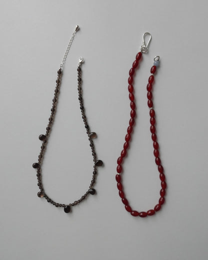 【9/4(fri.)12:00- pre order】ToUJI necklace (BROWN)