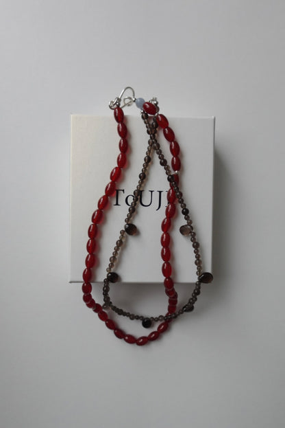 【9/4(fri.)12:00- pre order】ToUJI necklace (BROWN)
