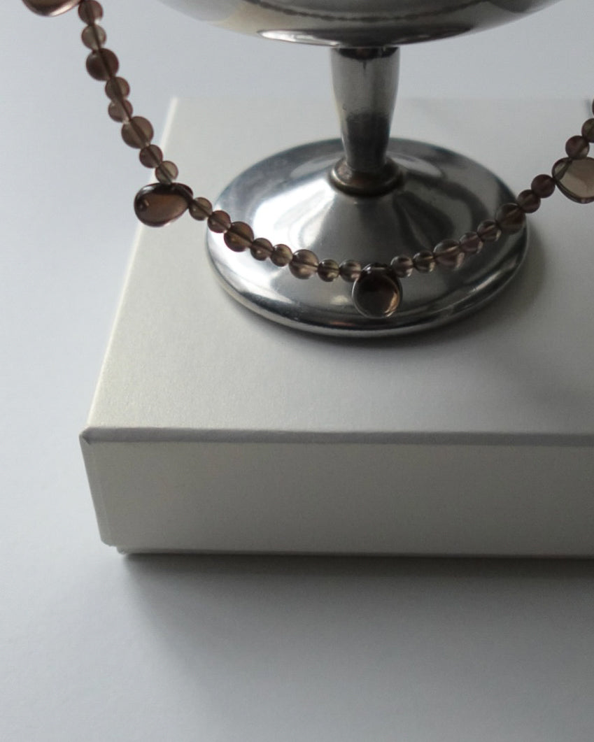 【9/4(fri.)12:00- pre order】ToUJI necklace (BROWN)