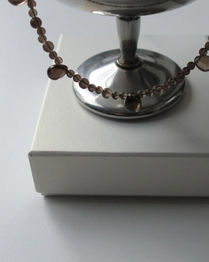 【9/4(fri.)12:00- pre order】ToUJI necklace (BROWN)