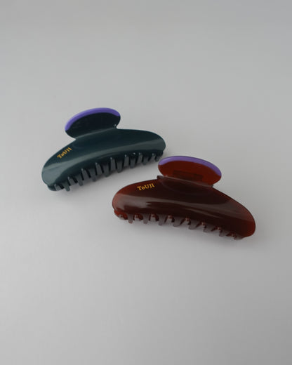 【10/2 Fri.12:00-予約開始】ToUJI hair clip (RED BROWN)