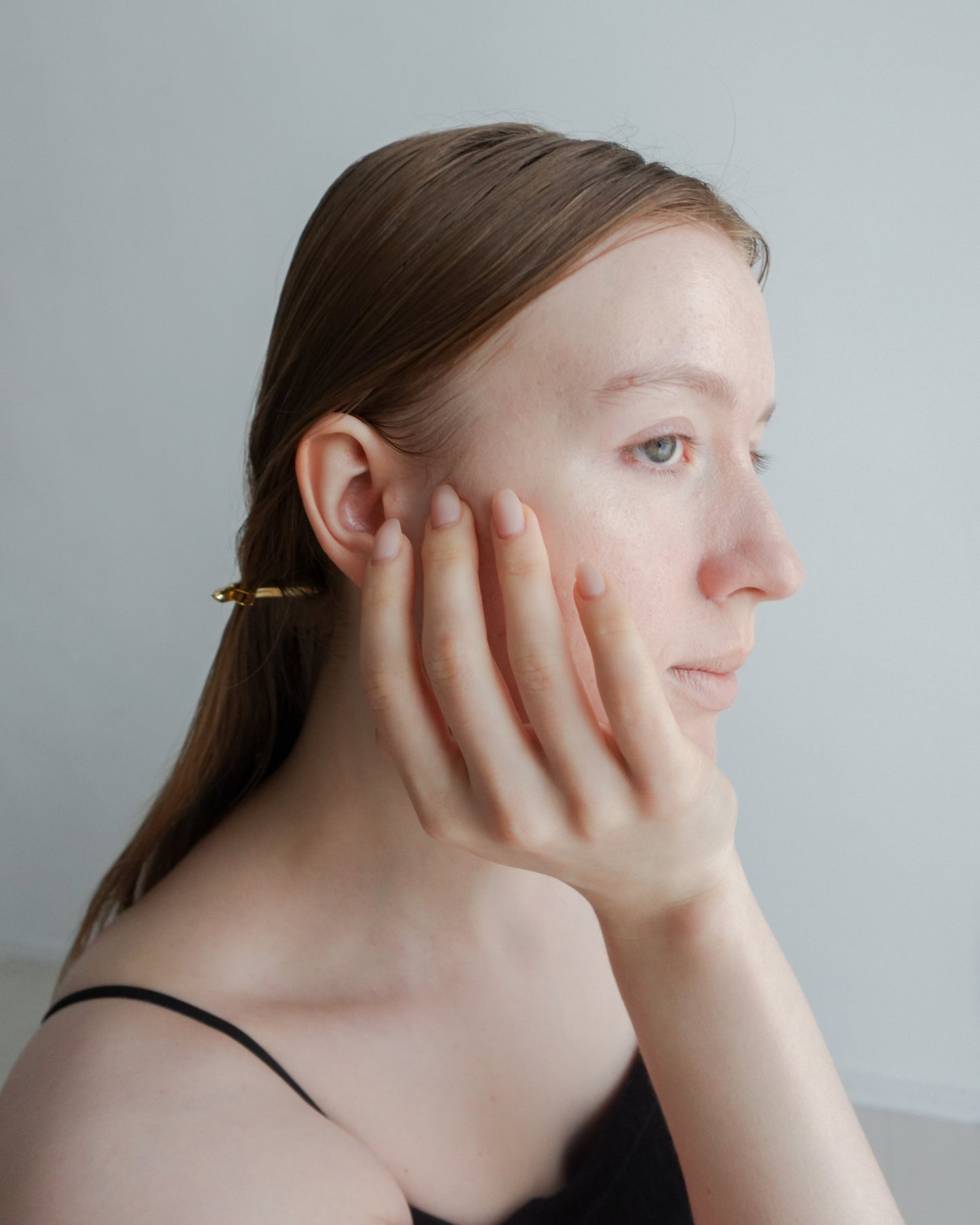 strata barrette(gold)