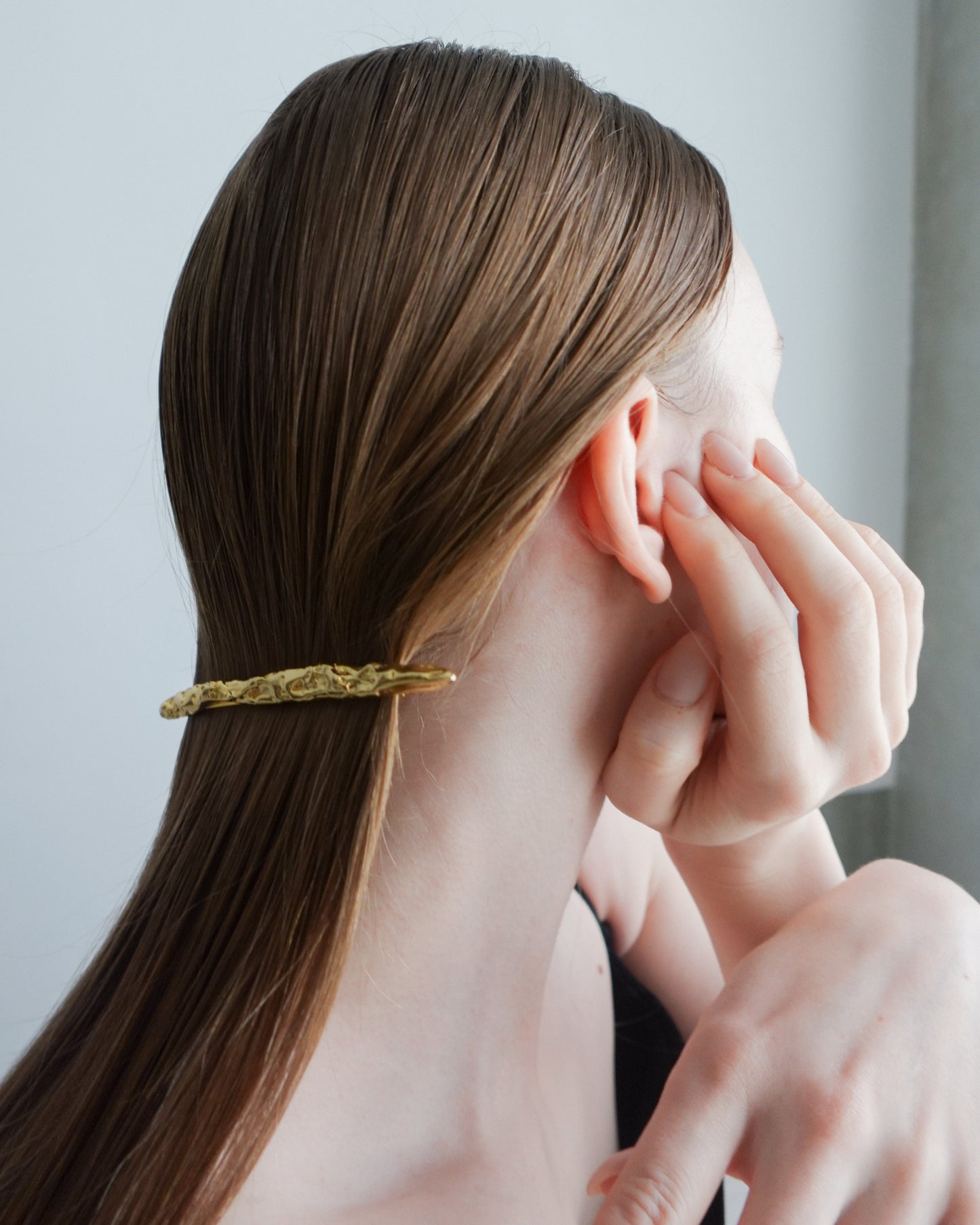strata barrette(gold)