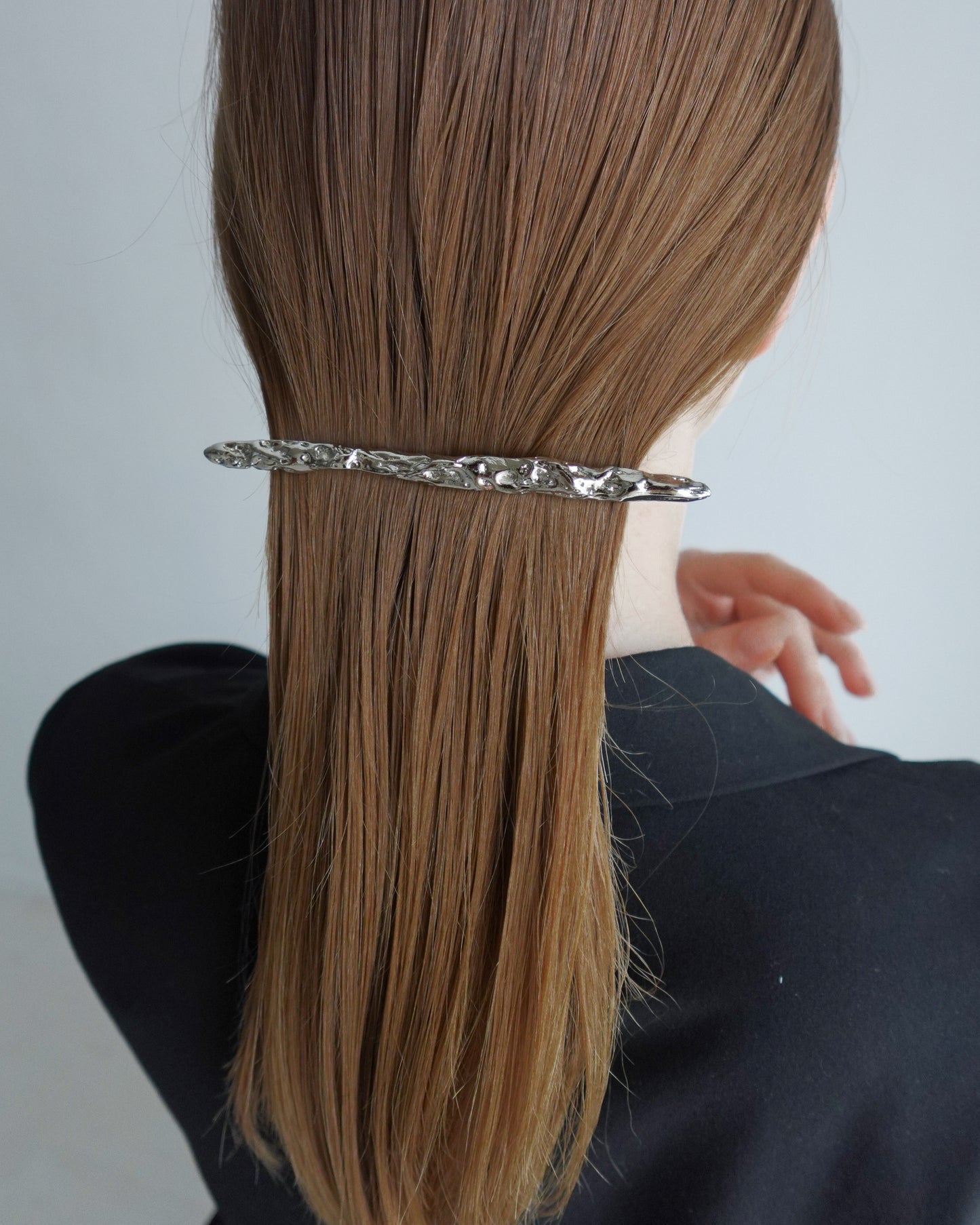 strata barrette(silver)