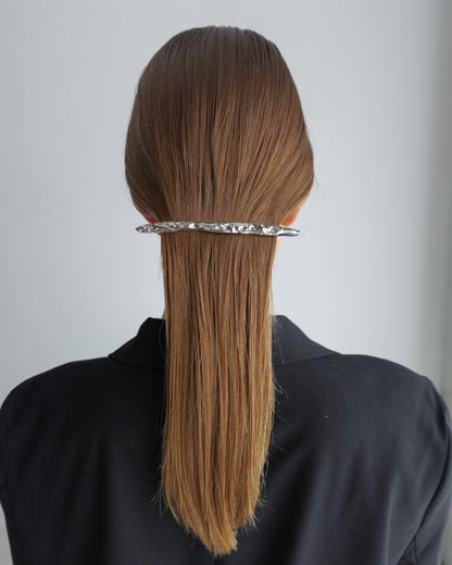 strata barrette(silver)