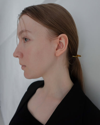 strata barrette(silver)