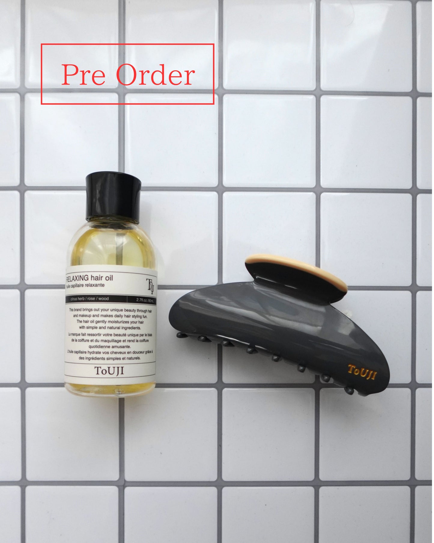 【6/12 fri. 21:00〜予約開始】Hair styling set B (RELAXING hair oil・GRAY)
