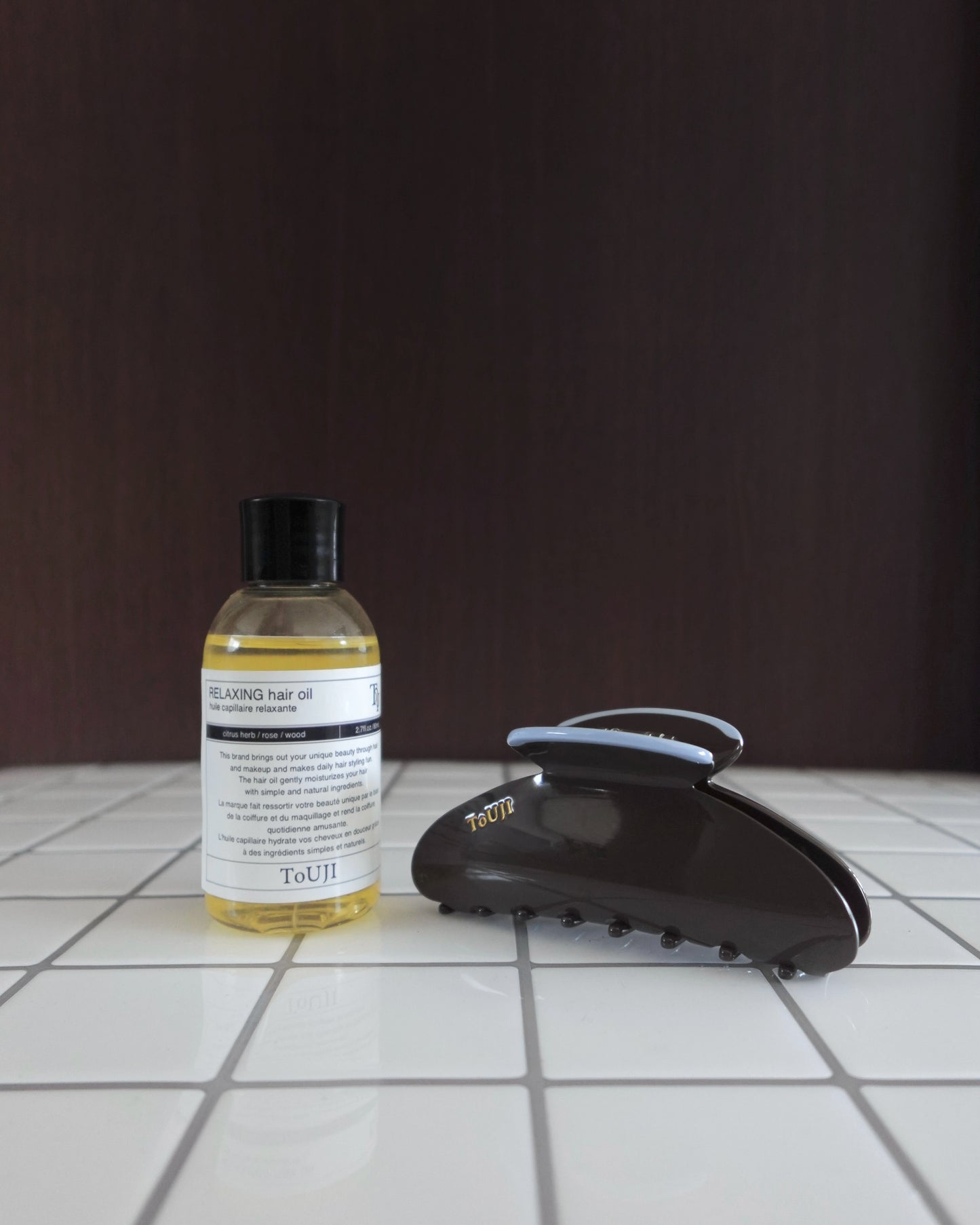 【予約受付中】ToUJI hair clip(BROWN)
