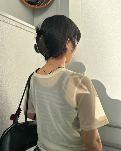 【予約受付中】ToUJI hair clip(BROWN)