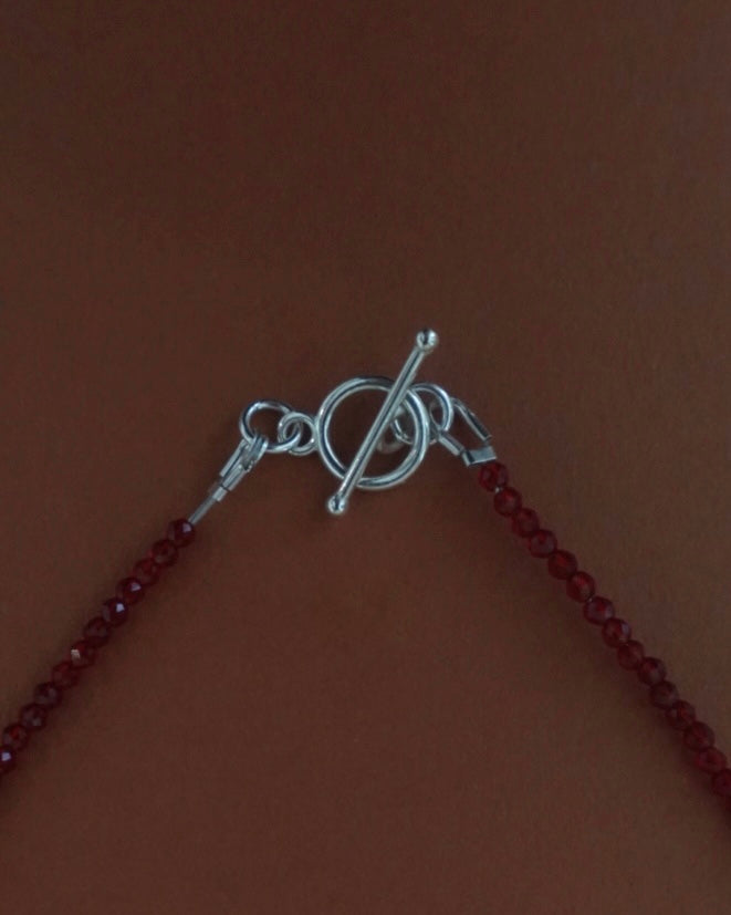 ※完売※【7/17 Fri.21:00- 予約開始】 ToUJI necklace （RED-a)