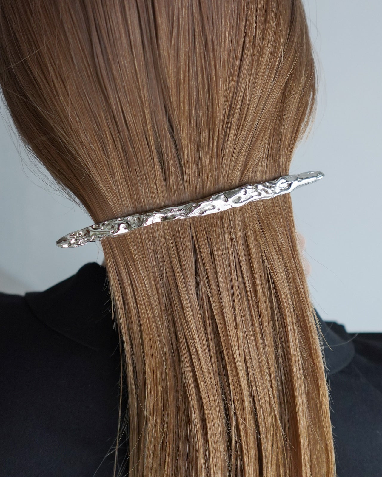 strata barrette(silver)